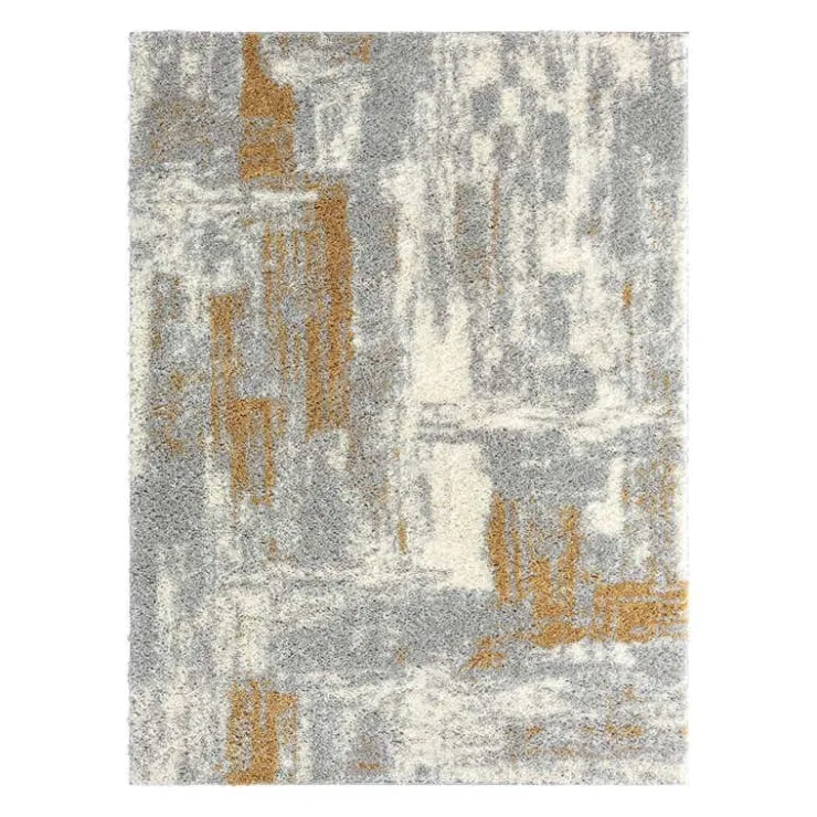 5 x 7 ft Rug Grey / Beige / Yellow Outlet