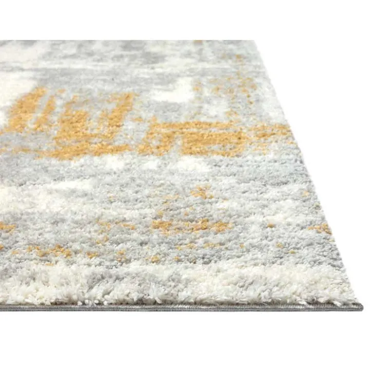 5 x 7 ft Rug Grey / Beige / Yellow Outlet