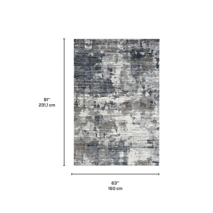5 x 8 ft Rug Grey / Beige Best