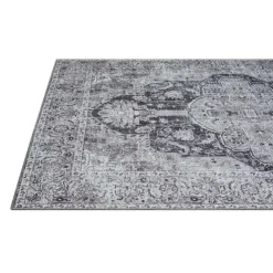 5 x 7 ft Rug Black / Blue