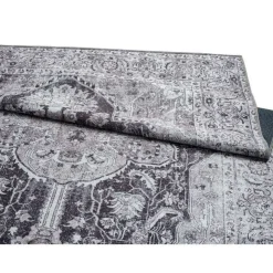 5 x 7 ft Rug Black / Blue