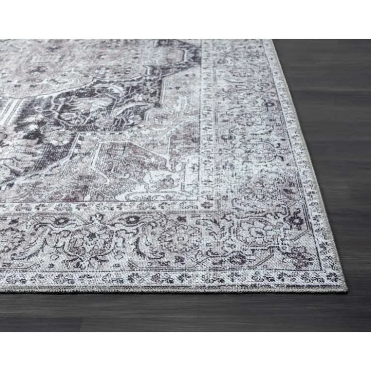 5 x 7 ft Rug Black / Blue