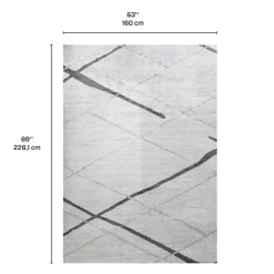 5 x 7 ft Rug Grey Discount