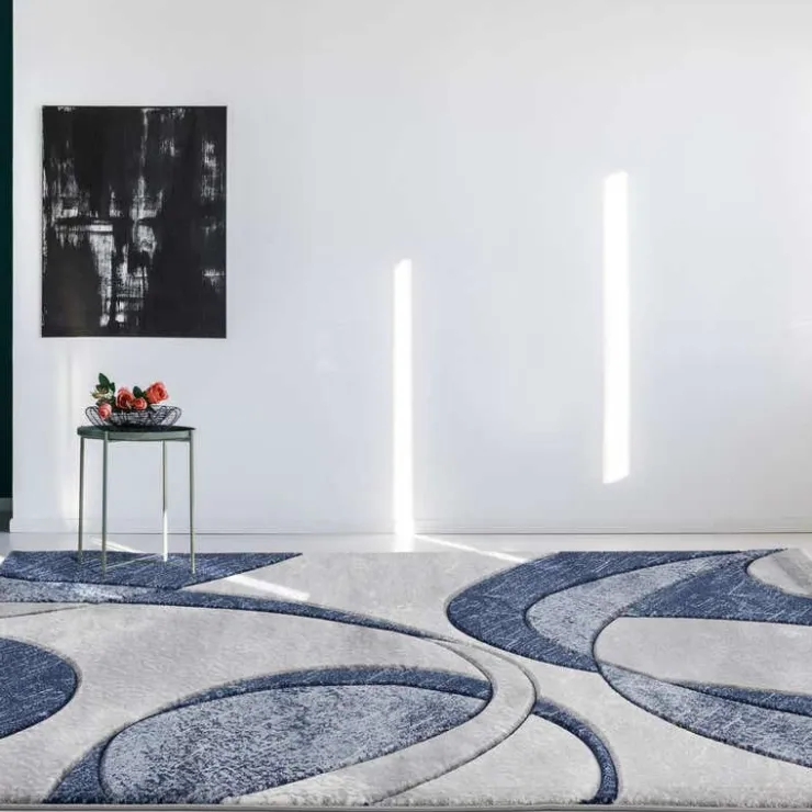 8 x 10 ft Rug Grey/Blue Outlet
