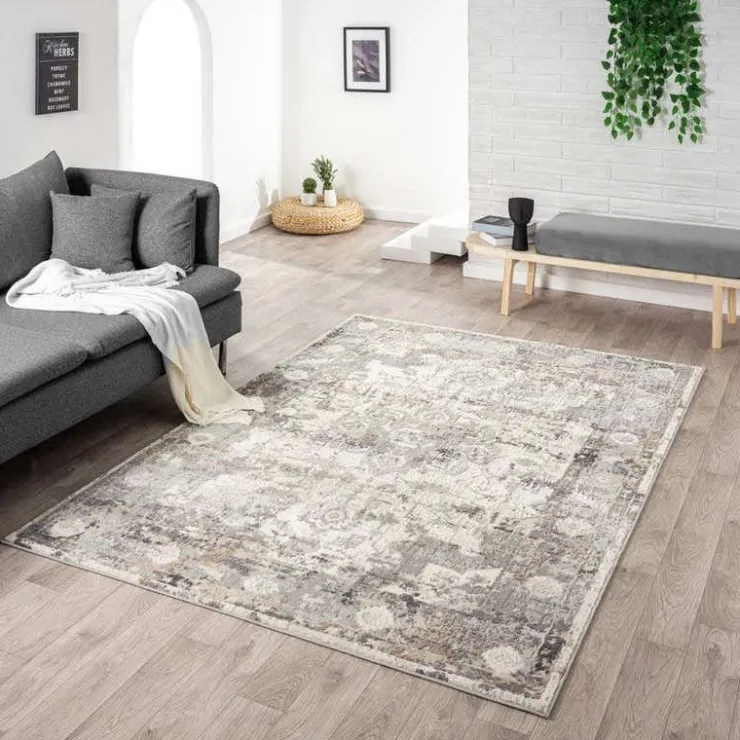 5 x 7 ft Rug Grey / Beige Sale