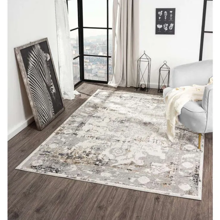 5 x 7 ft Rug Grey / Beige Sale
