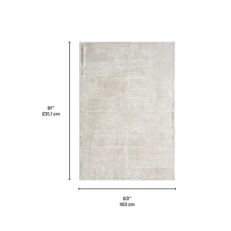 5 x 8 ft Rug Beige New