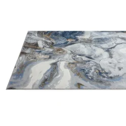 5 x 8 ft Rug Beige / Grey / Blue Clearance