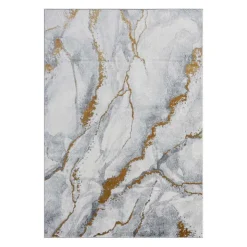 8 x 10 ft Rug Grey/Gold