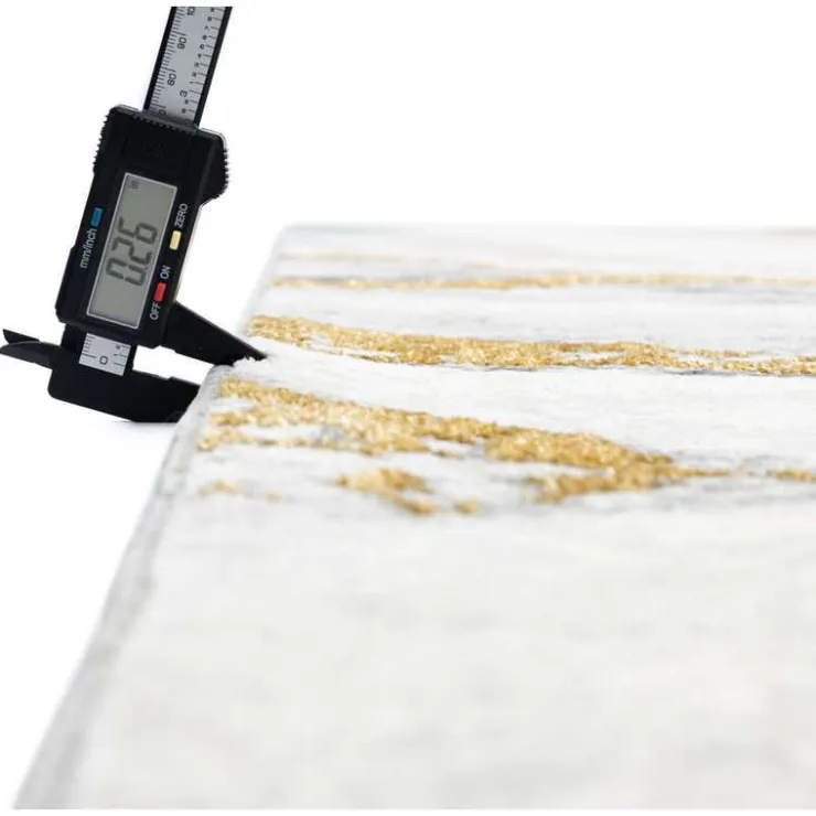 8 x 10 ft Rug Grey/Gold