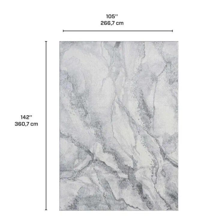 9 x 12 ft Rug Grey Hot