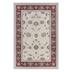5 x 8 ft Rug Beige/Red Hot