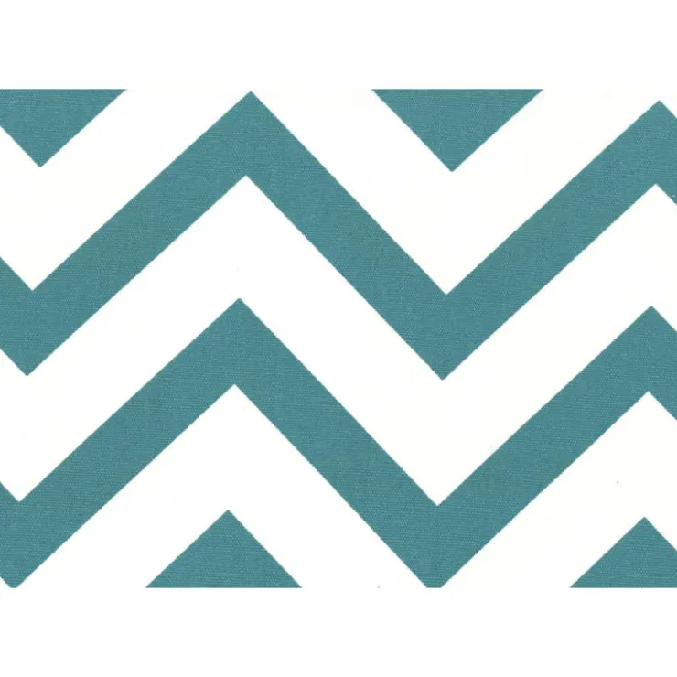 Monarch Accent chair - " chevron " fabric / chrome metal Teal