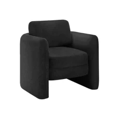 Monarch Accent Chair in Fabric BLACK Hot