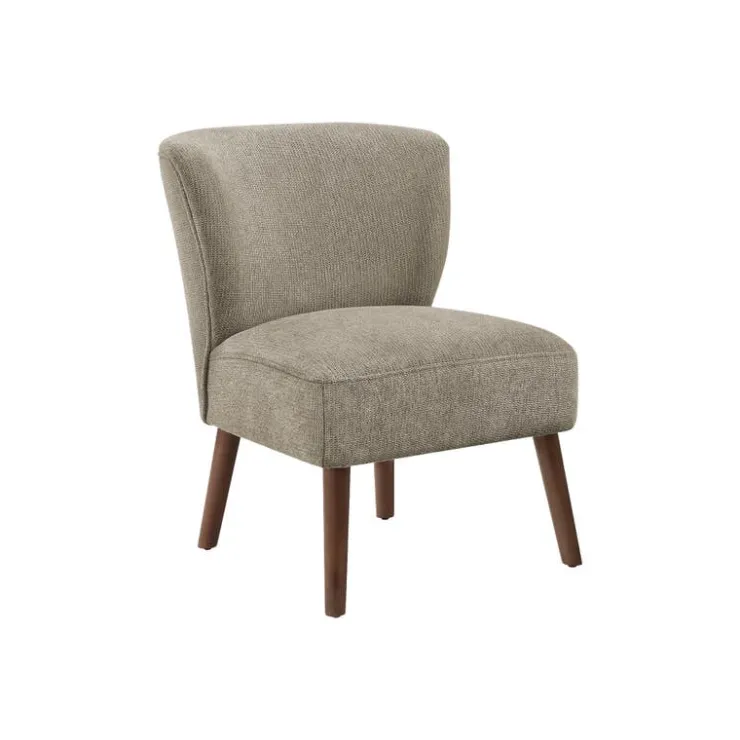 Monarch Accent Chair in Light Fabric BROWN Online