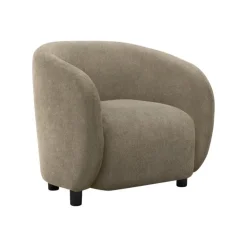 Monarch Accent Chair in Light Fabric BROWN Sale