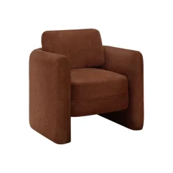 Monarch Accent Chair in Terracota Fabric RED Best