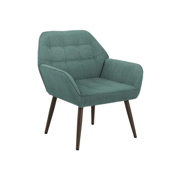 Monarch Accent Chair in Fabric TURQUOISE Sale