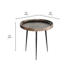 Accent Table Brown/Black Best