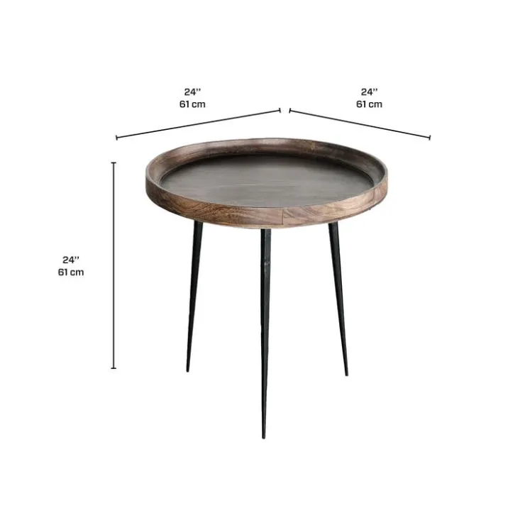 Accent Table Brown/Black Best