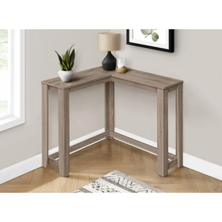 Monarch Accent table - 36" / corner console - Dark Taupe Sale