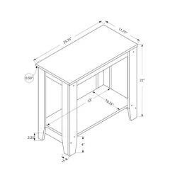 Monarch Accent table - / grey top - Black Clearance