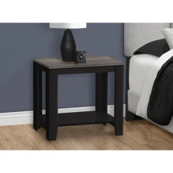Monarch Accent table - / grey top - Black Clearance