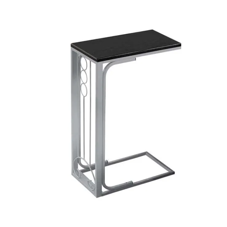 Monarch Accent table - top / silver metal - Black Outlet