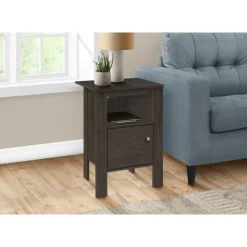 Monarch Accent table - brown night stand with storage - Oak Discount