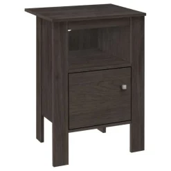 Monarch Accent table - brown night stand with storage - Oak Discount