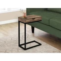 Monarch Accent table - reclaimed-look / black metal - Brown Best