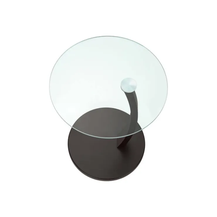 Monarch Accent table - bentwood with tempered glass - Espresso Best