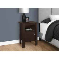Monarch Accent table - night stand with storage - Espresso Outlet