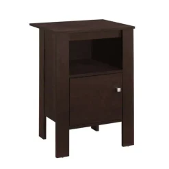 Monarch Accent table - night stand with storage - Espresso Outlet