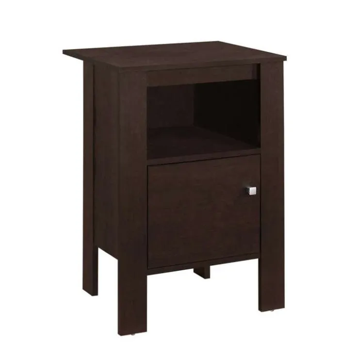 Monarch Accent table - night stand with storage - Espresso Outlet