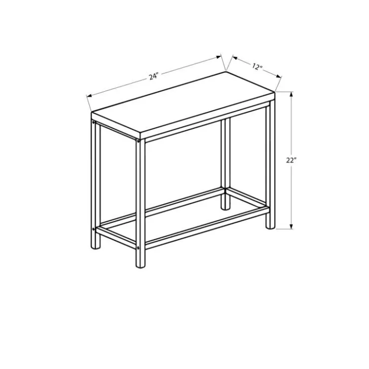 Monarch Accent table - / blue tile top / hammered silver - Grey Discount
