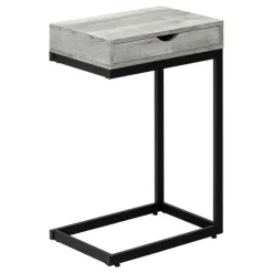 Monarch Accent table - reclaimed wood-look / black / drawer - Grey New
