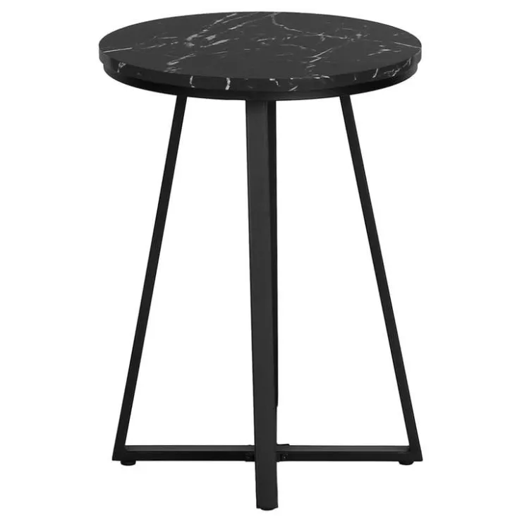 Monarch Accent table - 22"h / marble / metal - Black Online