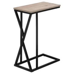 Monarch Accent table - 25"h / / black metal - Dark Taupe Hot