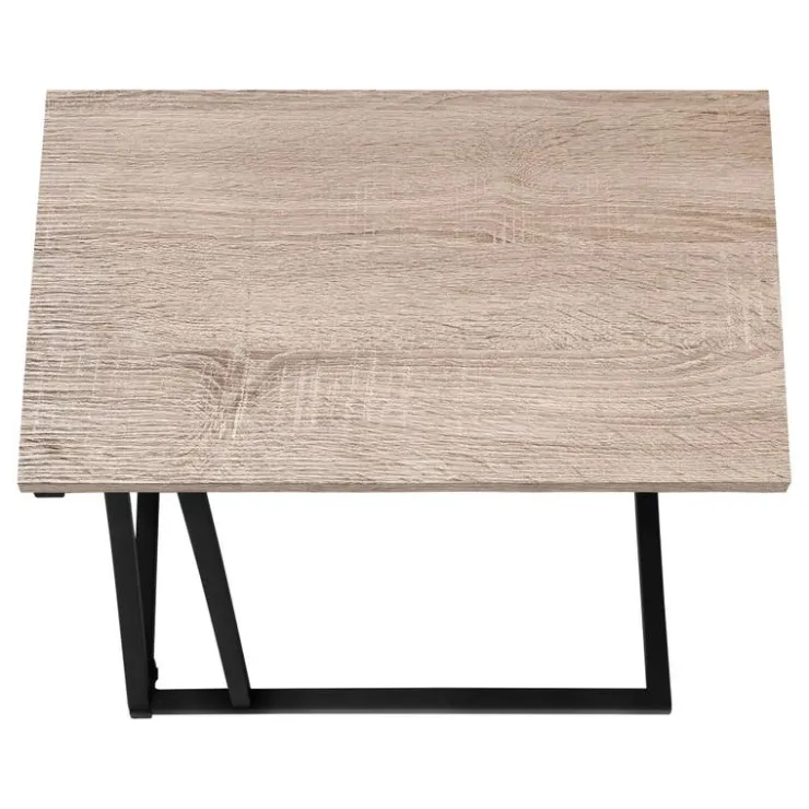 Monarch Accent table - 25"h / / black metal - Dark Taupe Hot
