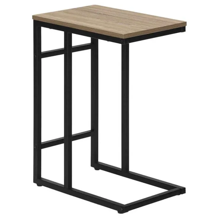 Monarch Accent table - 24"h / / black metal - Dark Taupe Discount