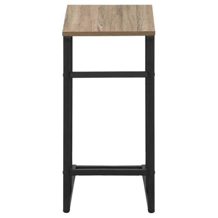 Monarch Accent table - 24"h / / black metal - Dark Taupe Discount
