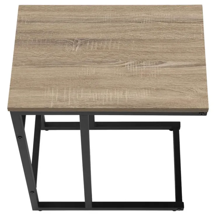 Monarch Accent table - 24"h / / black metal - Dark Taupe Discount