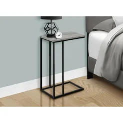 Monarch Accent table - 25"h / / black metal - Grey Outlet