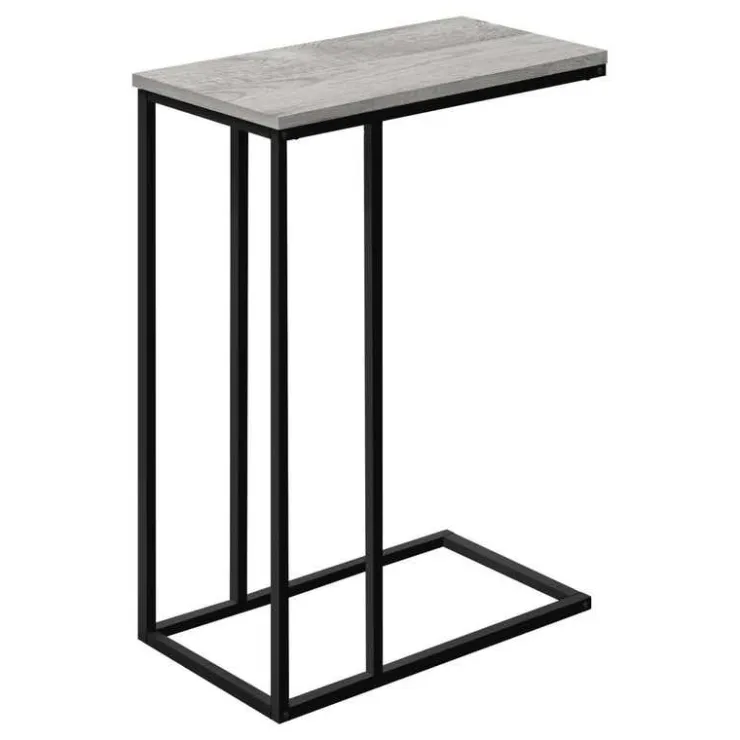 Monarch Accent table - 25"h / / black metal - Grey Outlet