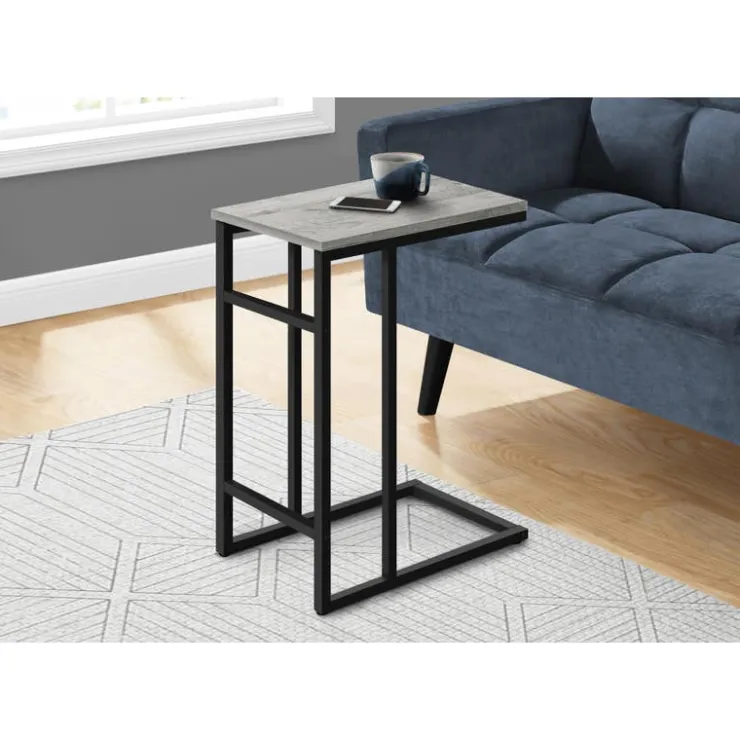 Monarch Accent table - 24"h / / black metal - Grey Discount