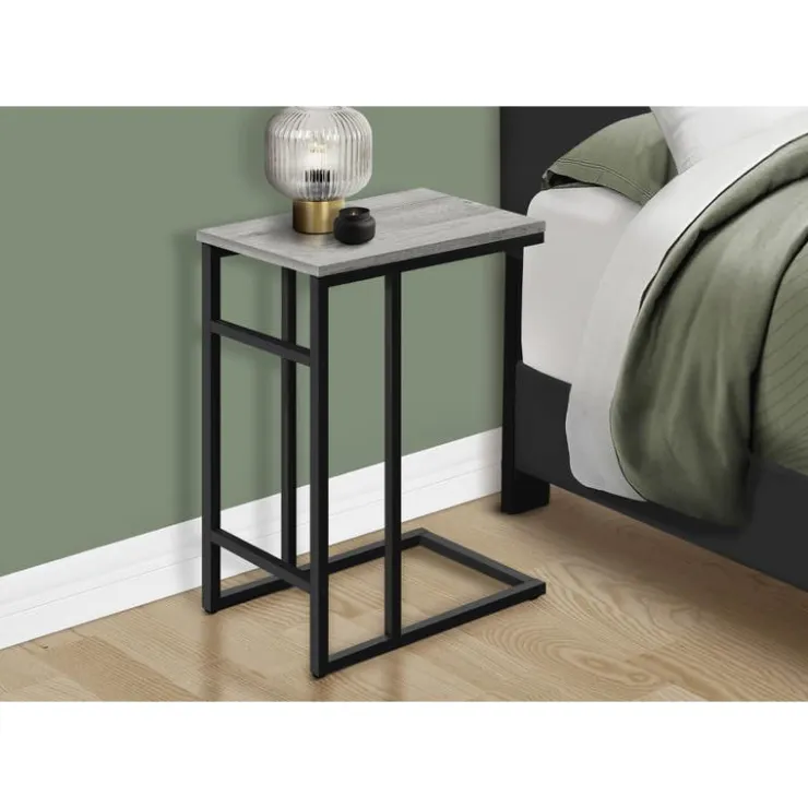 Monarch Accent table - 24"h / / black metal - Grey Discount