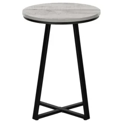 Monarch Accent table - 22"h / / black metal - Grey New