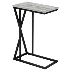 Monarch Accent table - 25"h / / black metal - Grey New
