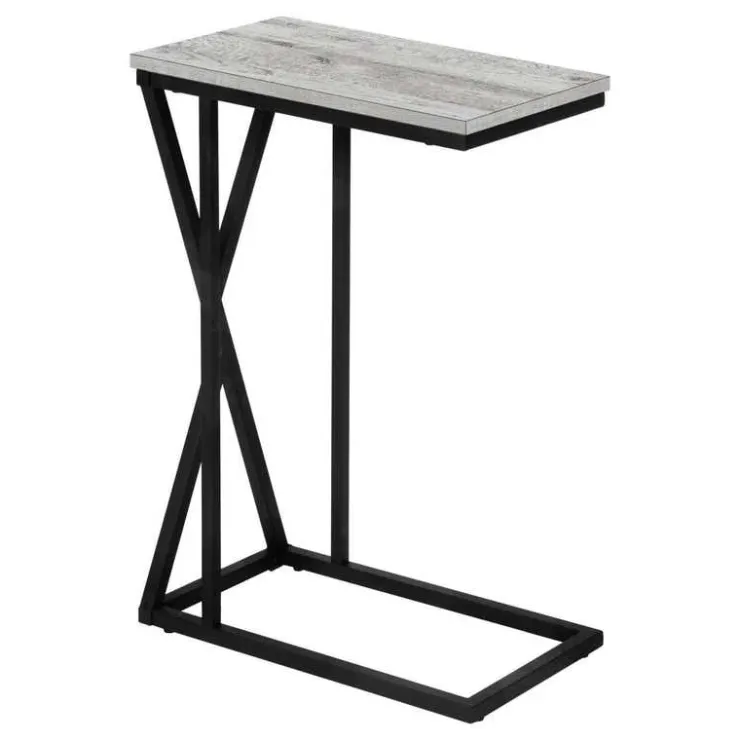 Monarch Accent table - 25"h / / black metal - Grey New